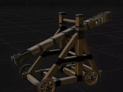 Heavy Industry Mining Hydraulic Excavator Vehicle 3D Model Low-poly 3D model