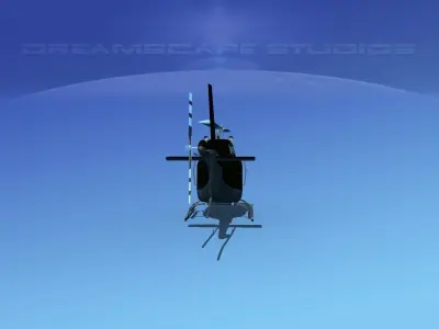 Bell OH-58B Covert 2 3D model