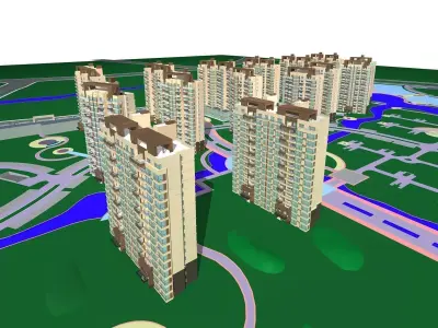 High-Rise Residential 3D model 30
