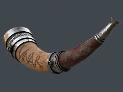 viking trumpet 3D model