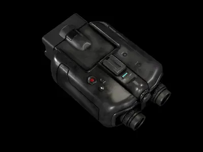 Binocular night vision binoculars Low-poly 3D model