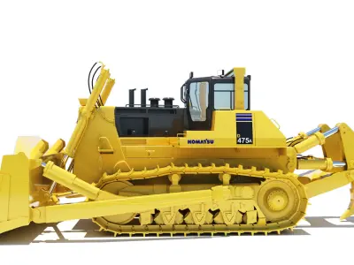 Bulldozer Komatsu D475A 3D model 3D model