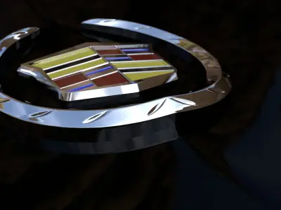 Cadillac Insignia Logo Free 3D model