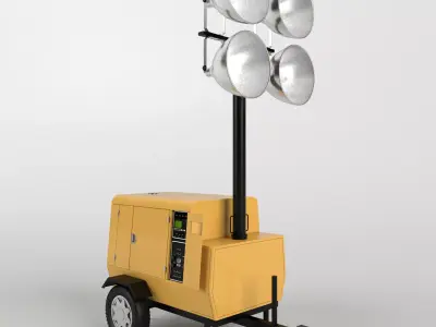 Tower light generator 1 3D model