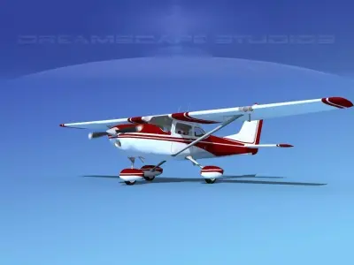 Cessna 172 Skyhawk 1967 V02 3D model