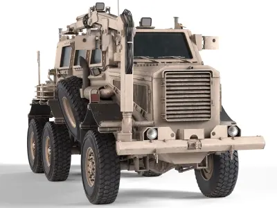 Buffalo MRAP Vehicle Low-poly 3D model