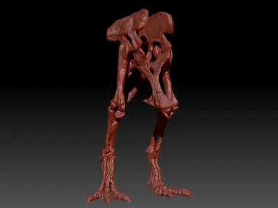 Dinosaur Giganotosaurus Hip Leg Set Skeletons 3D model