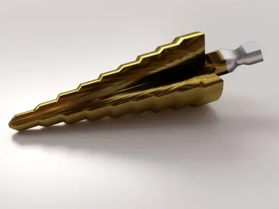 Pyramid Drill Bit 3D model