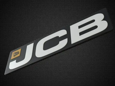 jcb logo 3D model by 3dlogoman