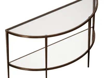 Demilune Console Table Crate and Barrel 3D model