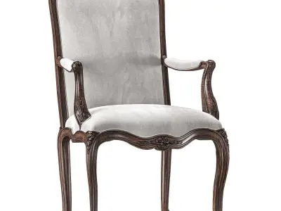 andrea fanfani round table and chair 734 3D model