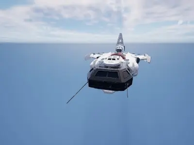 small Cruiser ship 3D model