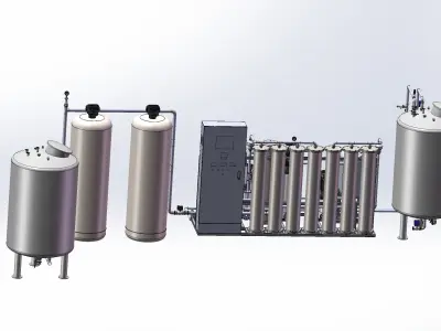 Water treating equipment 3D model