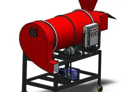 Rotary Dryer 3D model