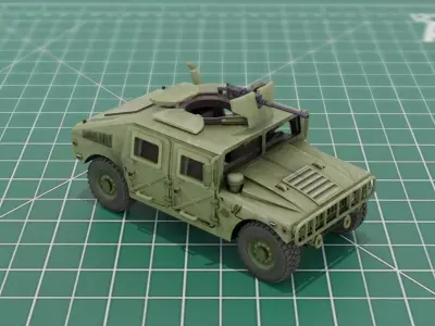 M1025 H2 HMMWV 4x4 Military Vehicle STL 3D Print 3D print model