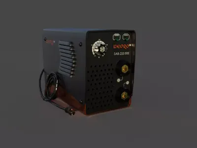 Welding machine  Free low-poly 3D model
