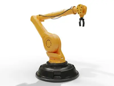 Industrial robot arm Free 3D model