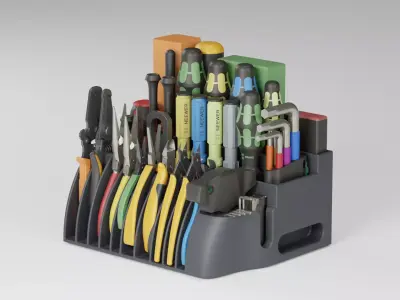Desktop Tool Organizer 3D model