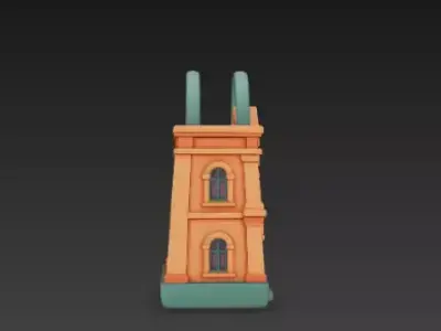 3D Shopping Mall Bag Architecture Black Friday 3D print model