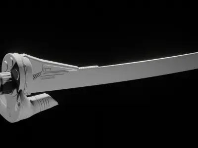 Hyper Katana Low-poly 3D model