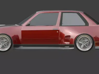 E30 Classic Vintage Car  3D model