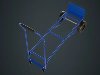 Hand Truck 3 Untextured 3D model