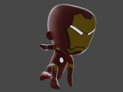 Iron Man Redesigned Low-poly 3D model