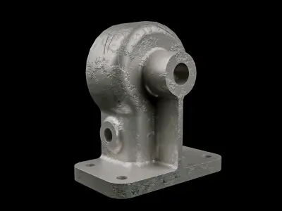 Building Blocks Kit Casted Parts Hard Surface ALUMINUM V7 Low-poly 3D model