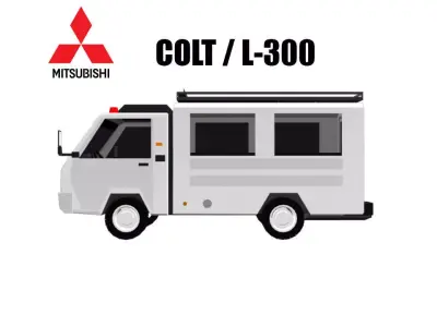 Mitsubishi L-300 Low-poly 3D model