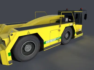 Kalmar Motor FB250 Electric Airport Aircraft tug 3D model