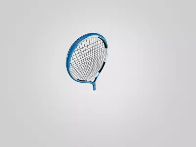 Generic Sports Racket - Low Poly Game Ready 3D Model Free low-poly 3D model