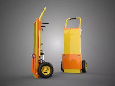 FOLDING BED PLATE HANDTRUCK POWERED ELECTRIC HEAVY DUTY CART KIT 3D model