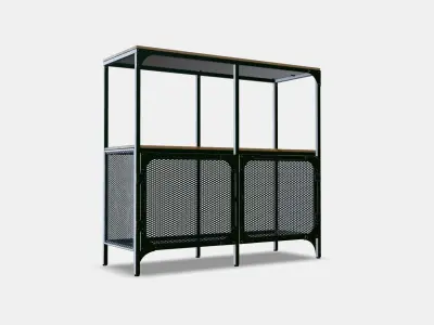 FJALLBO Shelving unit 2 Low-poly 3D model