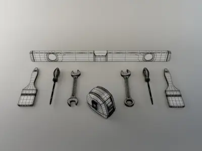 Hardware Tools Collection 3D model