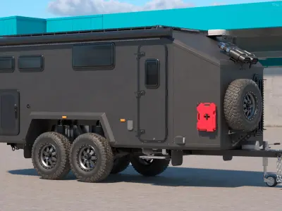Expedition Mobile Home Black 3D model