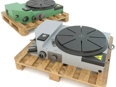 7400-0227 Industrial machine table 3D model