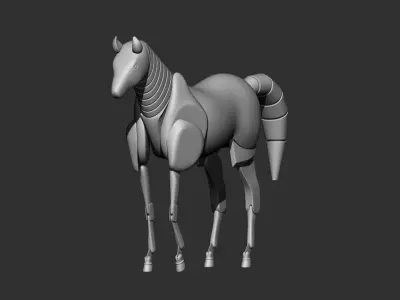 Horse scifi 3d print  3D model