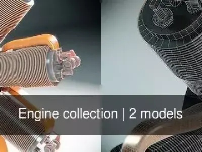 Engine collection 3D Model Pack