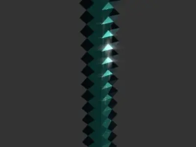 Diamond Long Sword Low-poly 3D model