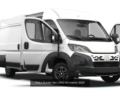 Stellantis Electric Panel  Van HQ Interior L4H2 2025  3D Model Pack