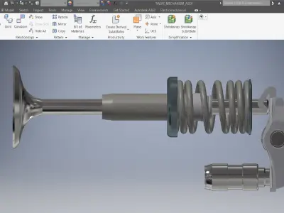 Engine Valve Mechanism Assembly 3D model