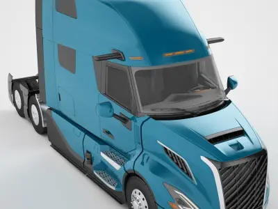 Semi Truck Generic 02 3D model