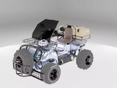 Futuristic All-Terrain Utility Vehicle Concept 3D model