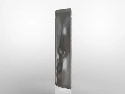 blank aluminium pouch 3D model