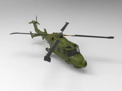 AgustaWestland AW159 3D model purchase