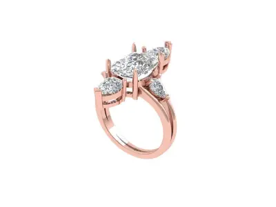Cushion Ring 3D print model 10