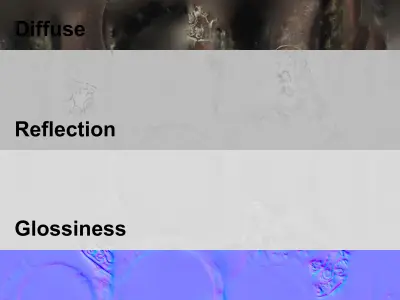 Antique Copper Pot 3D model