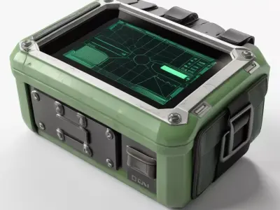 Rugged SciFi Field Terminal 3D model