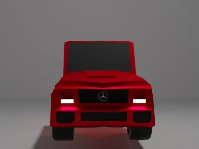 Mercedes-Benz G63 Low-poly anim Free low-poly 3D model