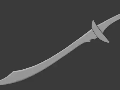 Scimitar Sword 3D model